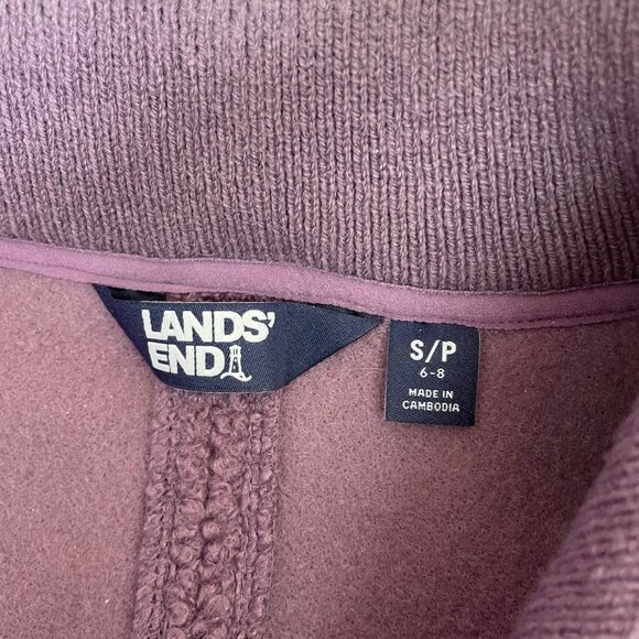 Lands End High Pile Fleece Pullover Sweatshirt Size Small Teddy Oversized‎ Cozy - Picture 5 of 8